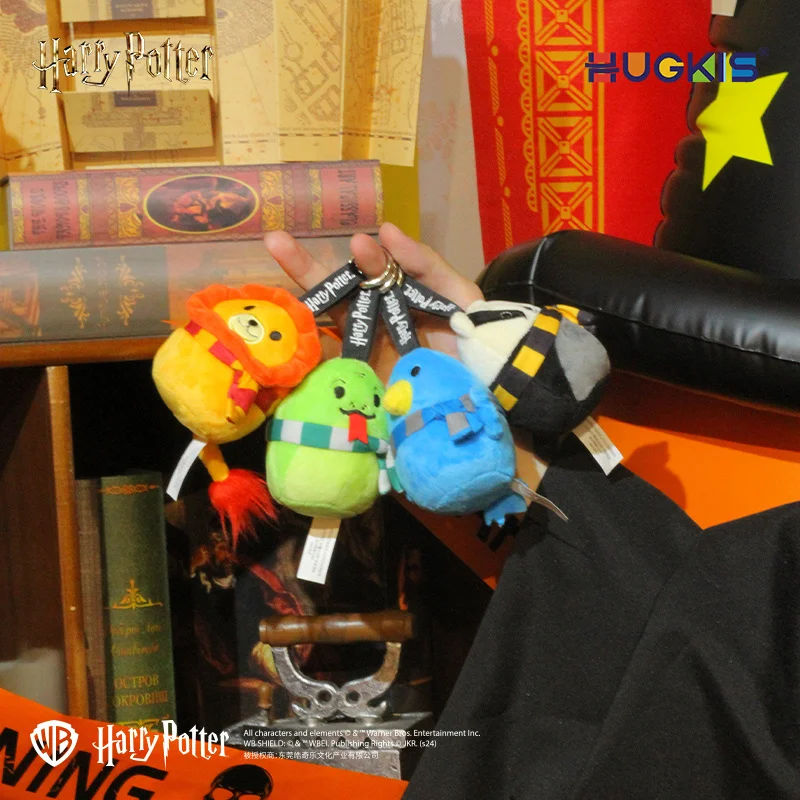 HUGKIS Official Harry Potter Hogwarts House Mascots Cotton Plush Doll 3inch/7.5inch, Movie Character Keychain Adorable Doll