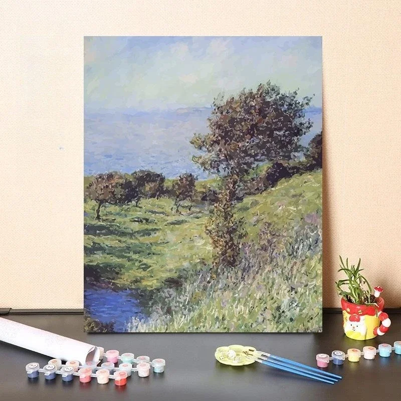 

7224441 Digital oil painting coloring, manual coloring, oil painting with high aesthetic value