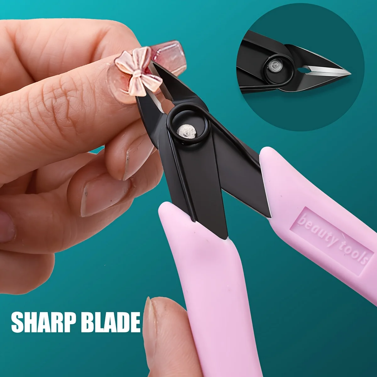 Multifunktionale Nagelpflege-Werkzeuge: Nagelknipser, Strassentferner, Cutter, Nagelzupfer, Bohrer, Komfortgriff für die Maniküre von Frauen – Detail 3