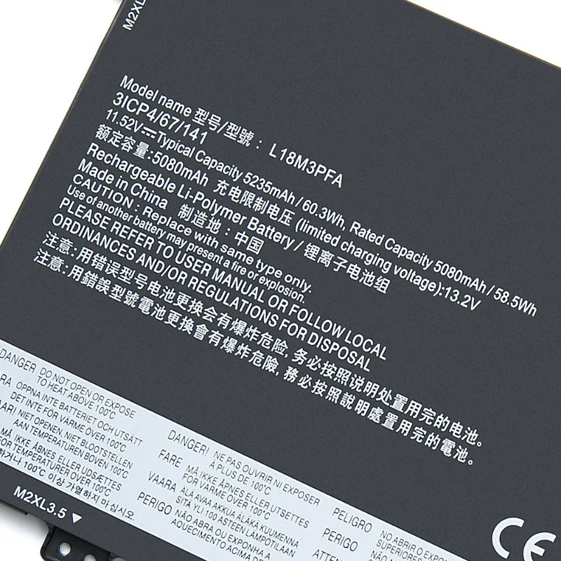 بطارية كمبيوتر محمول عالية الجودة L18M3PFA 11.52V 60.3Wh 5235mAh لينوفو اليوغا C740-15IML-81TD C740-15IML L18D3PF2 5B10T83740 #4