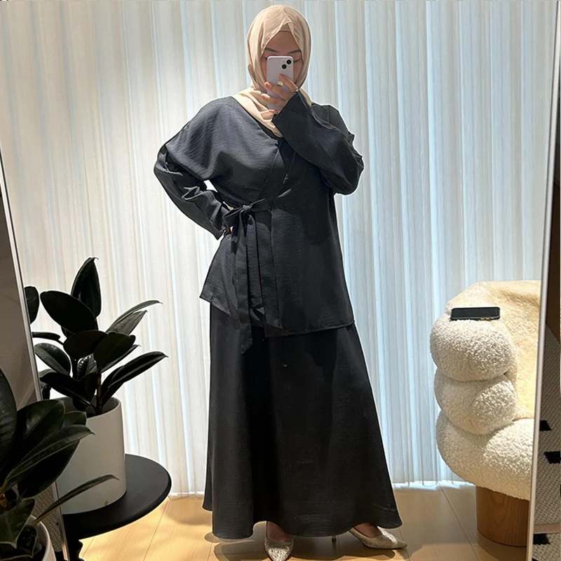 Abaya Muslim women\'s clothing Dubai Middle East robe women\'s clothing dress plus size clothing MU-807