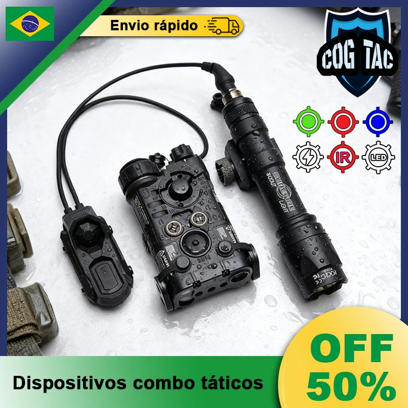 linterna-tactica-l3-ngal-peq-rojo-verde-azul-laser-ir-surefir-m300a-m600c-accesorios-axon-interruptor-de-presion-dual