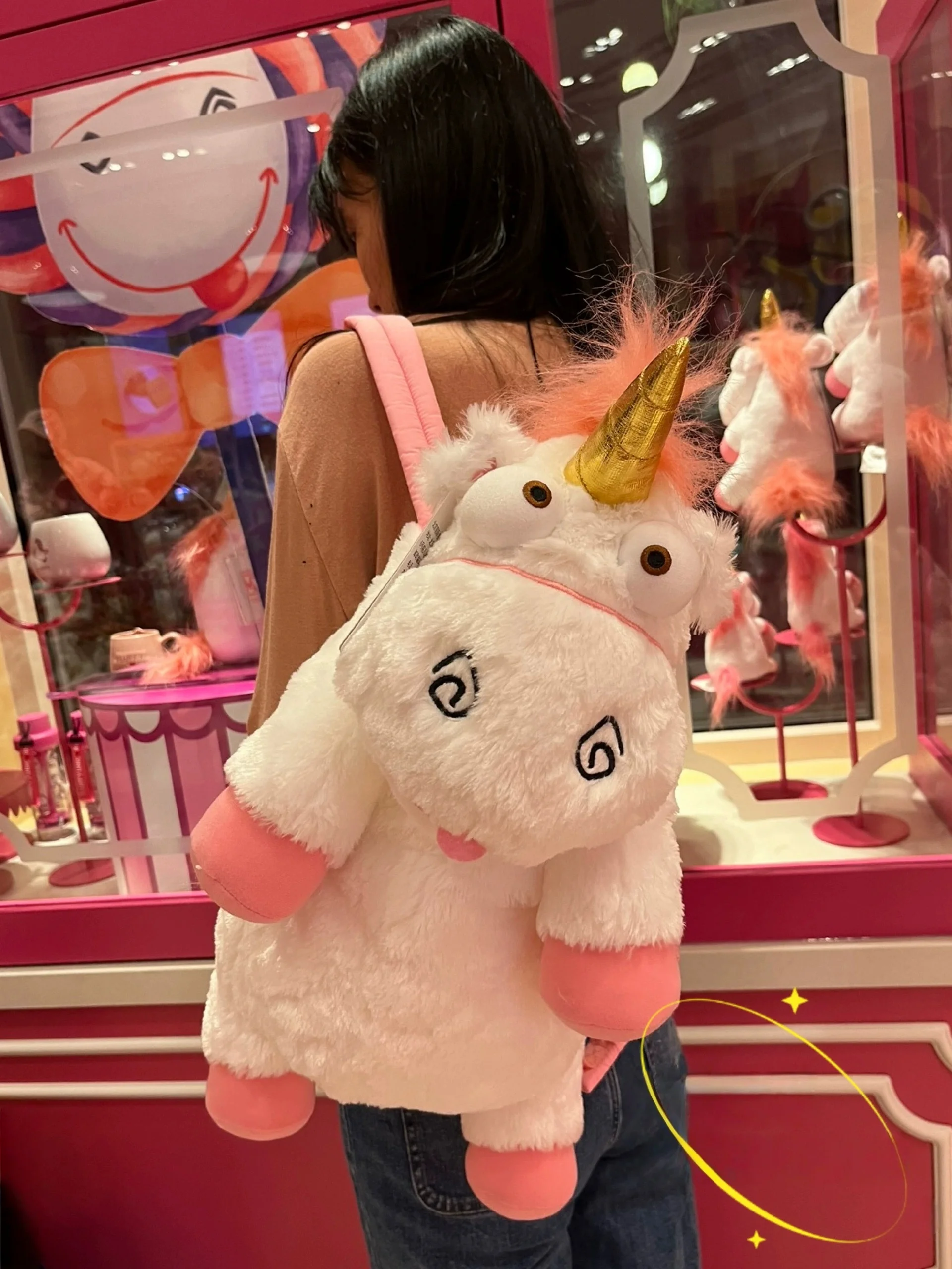 Universal Studios' Original Unicorn Plush Doll, a Soft Cushion/Pillow Backpack, Ideal as a Birthday Gift and Souvenir for Girls