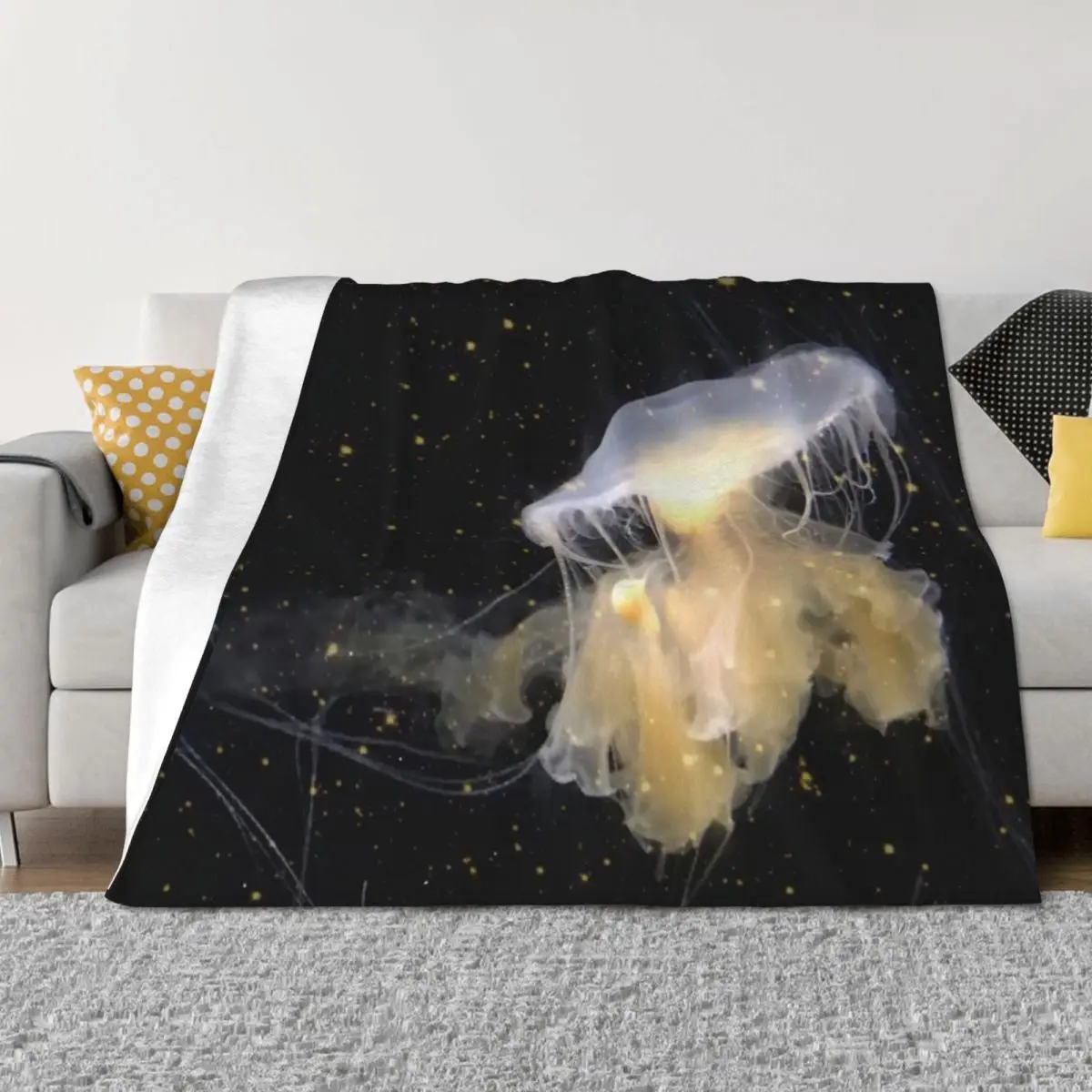 

Ethereal Jellyfish Throw Blanket warm winter Luxury Bed covers Decorative Throw Blankets