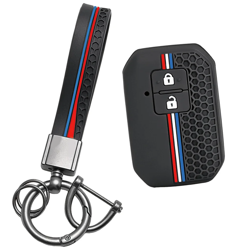 For Suzuki Swift Baleno Ignis Vitara SX4 Silicone Remote Shell With Wrist Strap And Key Ring - view 5
