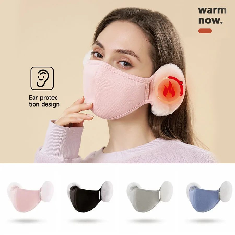 الشتاء الدافئ قناع غطاء للأذنين للنساء الرجال أفخم حماية الأذن مبطن يندبروف ركوب الدراجات قناع حماية الأذن الباردة تنفس #1