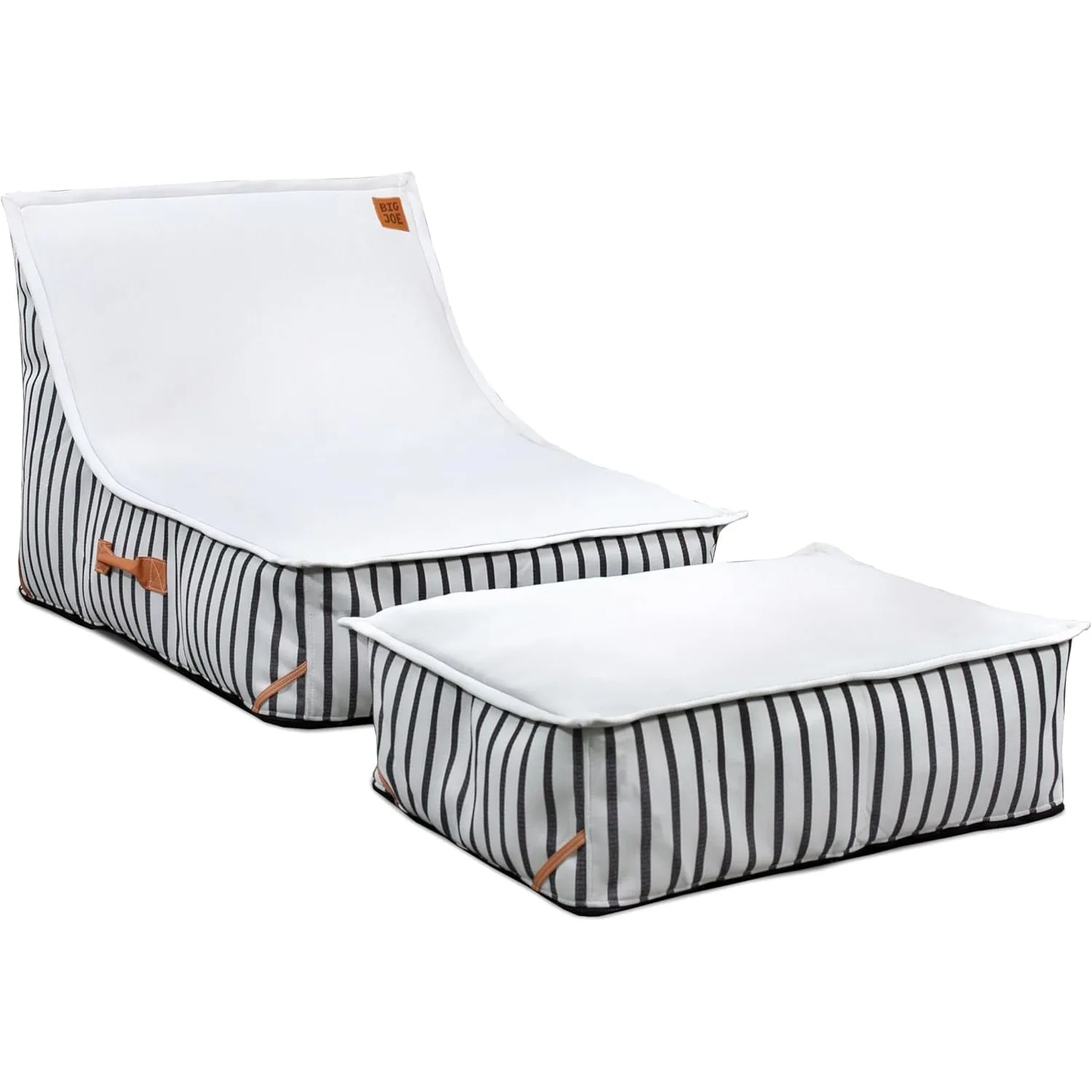 

Кресло для патио, черно-белая полосатая расцветка, премиум-сетка, прочный полиэстер с защитой от УФ-излучения, не требует надувания, индивидуальный дизайн