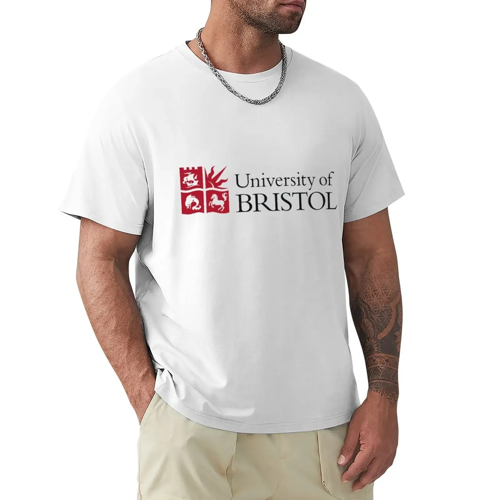 University of Bristol Logo T-Shirt anime hippie clothes mens tall t shirts