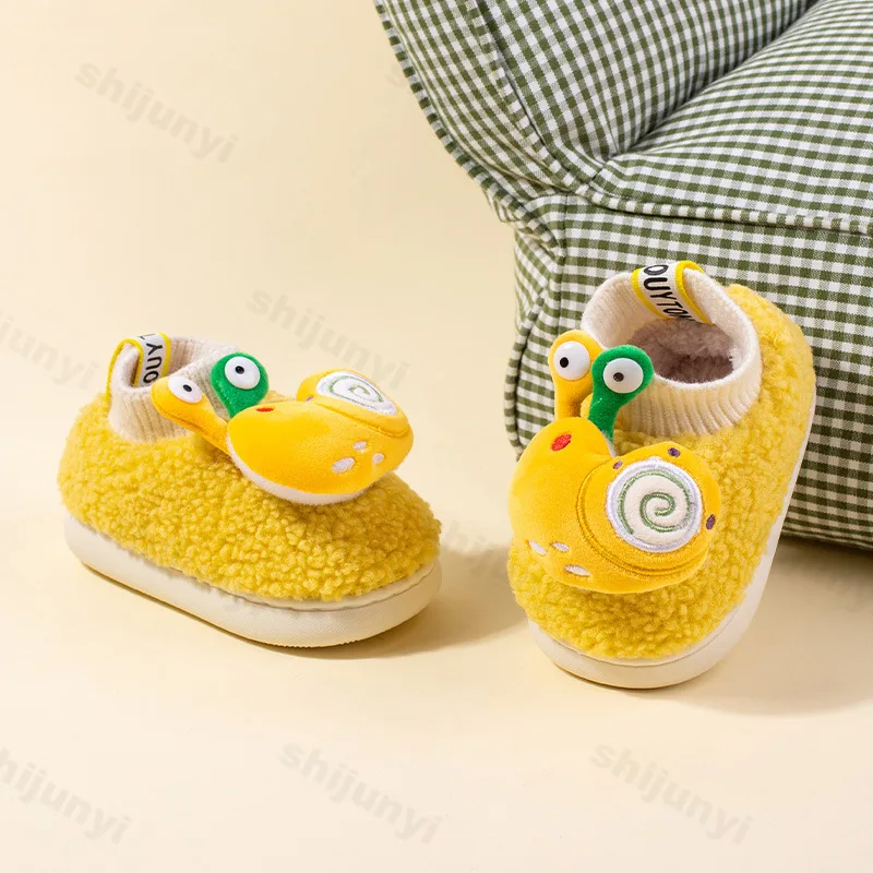 لطيف الأطفال الخريف الشتاء أحذية قطنية الأولاد أفخم رشاقته الراحة الأحذية الدافئة خفيفة الوزن لينة وحيد عدم الانزلاق الفتيات الأحذية القطيفة