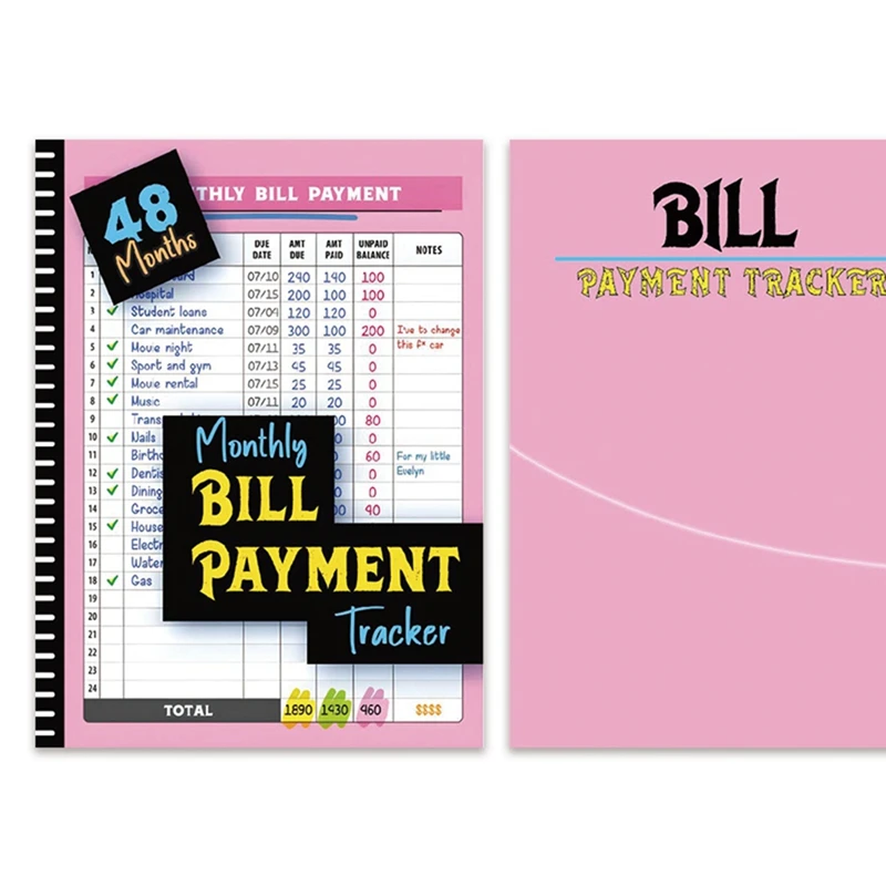 HOT! Monthly Bill Payment Tracker 48 Months Expense And Bill Tracker With Calendar & Debt Payoff Planner