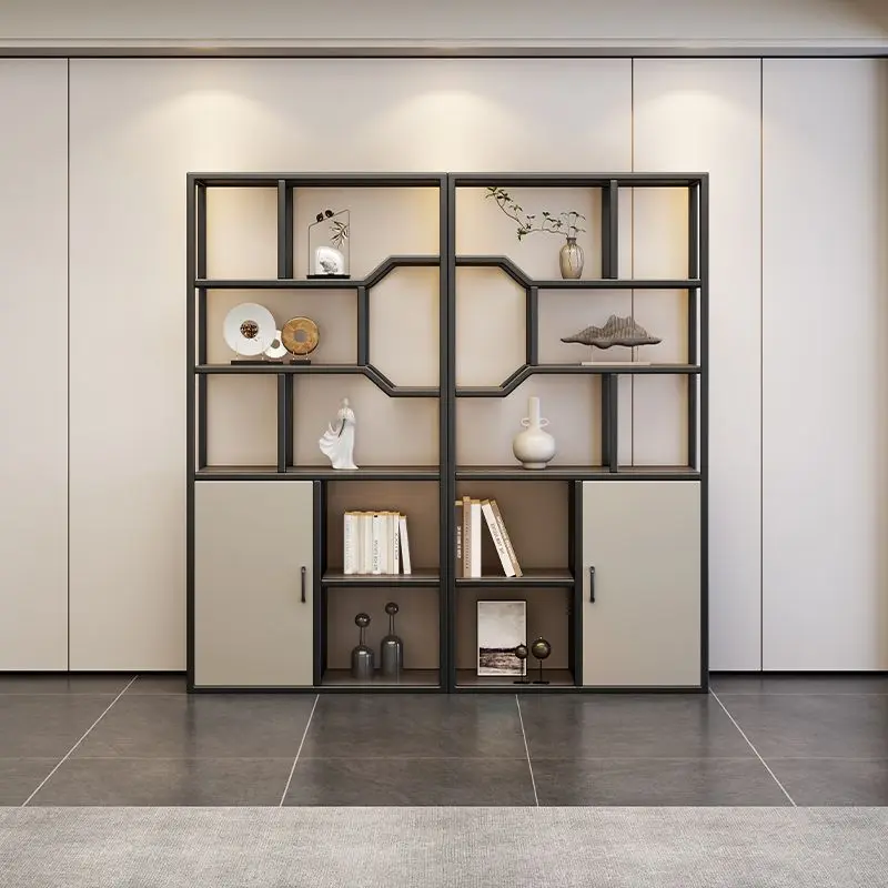 

Modern Simple Metal Bogu Rack Office Household Tea Rack Living Room Entrance Partition Combination Shelf