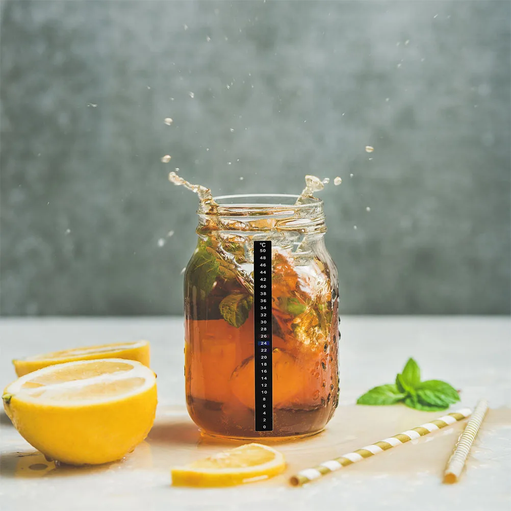 

4pcs Fermentation Tank Temperature Strips Mason Jar Brewing Supplies Stick On Thermometer Strips For Fish Aquarium Jar