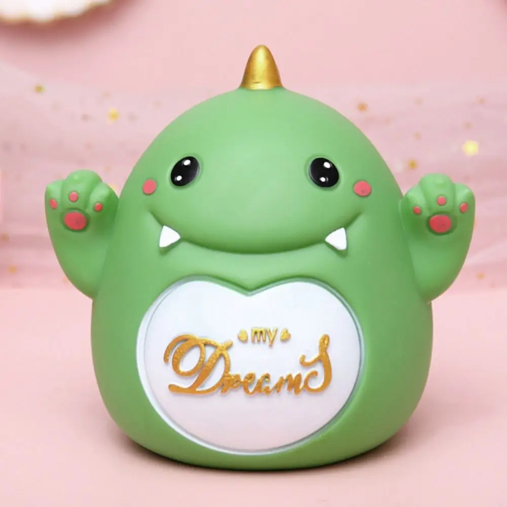 Portable High capacity Dinosaur Piggy Bank Ornament Anti-fall Cartoon Saving Box Cute Desktop Storage Box Living Room