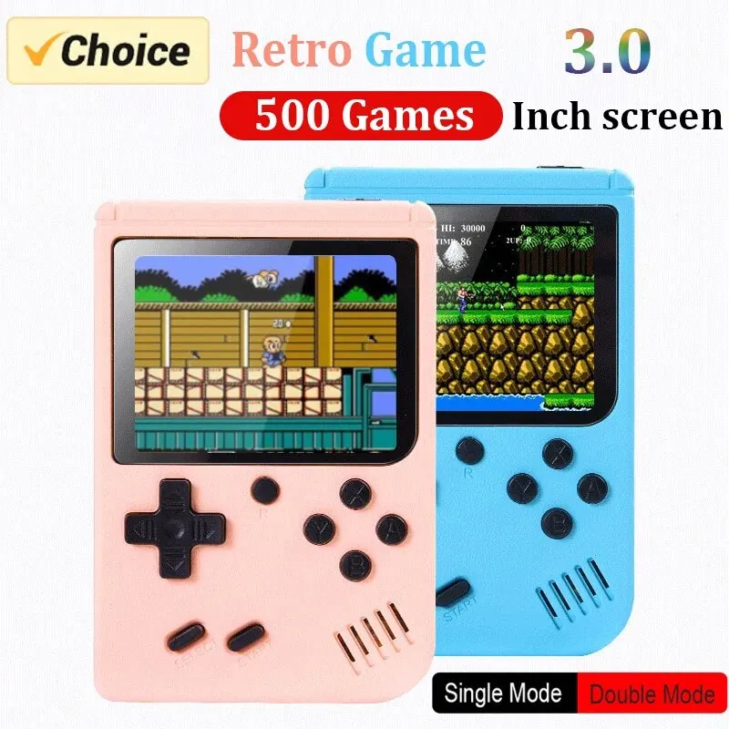 Mini consola de videojuegos portátil Retro para niños, reproductor de juegos de 8 bits, pantalla LCD a Color de 2,8 pulgadas, 400 Juegos integrados,