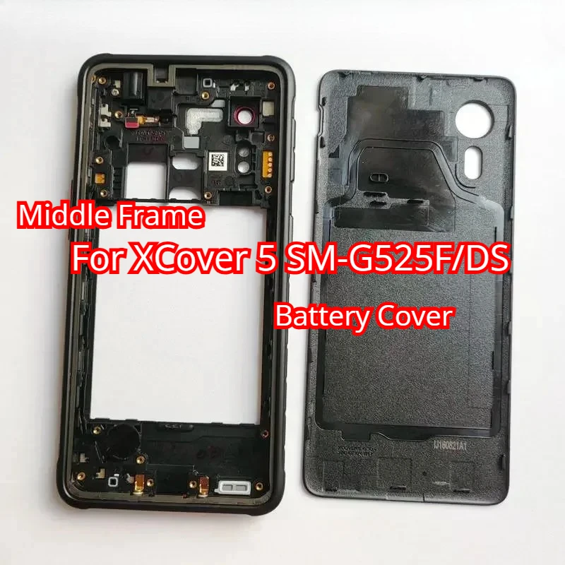 For Samsung Galaxy XCover 5 SM-G525F/DS Case Middle Frame Battery Cover Rear Panel Housing
