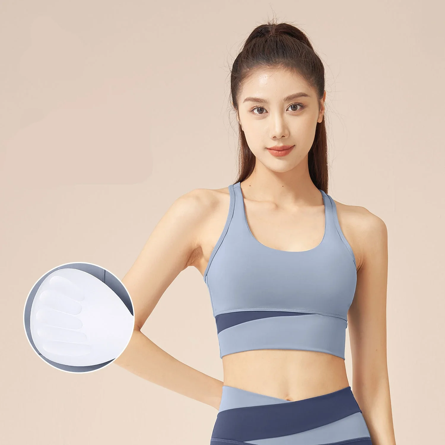 Top Women Sport Bra Yoga Sportswear Woman Gym Outdoor Jogging Lingerie Hollow Back Sexiest Bra with Chest Pad Top Underwear