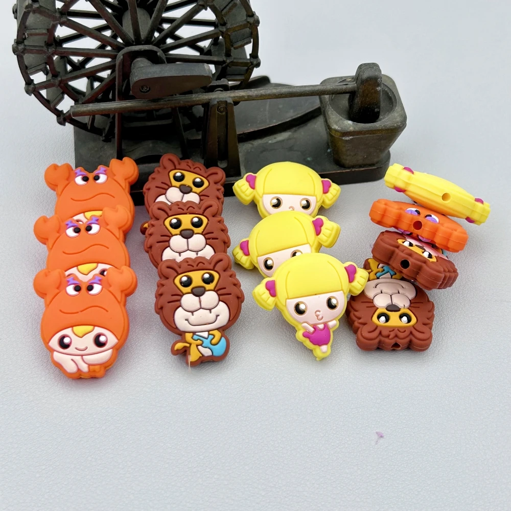 Doze Constelações Silicone Beads para o Bebê, Mastigação Brinquedo, mordedor, Pen Beads, DIY, Cadeia Mamilo, Acessórios Jóias, 10pcs