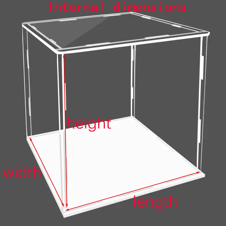 Helder acryl vitrine voor speelgoedfiguren Auto Vrachtwagens Bestelwagens Model Box Collectie Organizer Stofdichte aanrecht Show Box