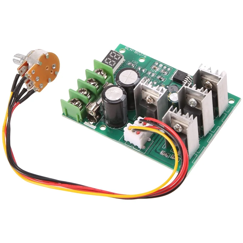 ABZV-DC 6-60V 30A ปรับ LED ดิจิตอลมอเตอร์ควบคุมความเร็ว PWM คอนโทรลเลอร์ DC มอเตอร์ 12V 24V 36V 48V