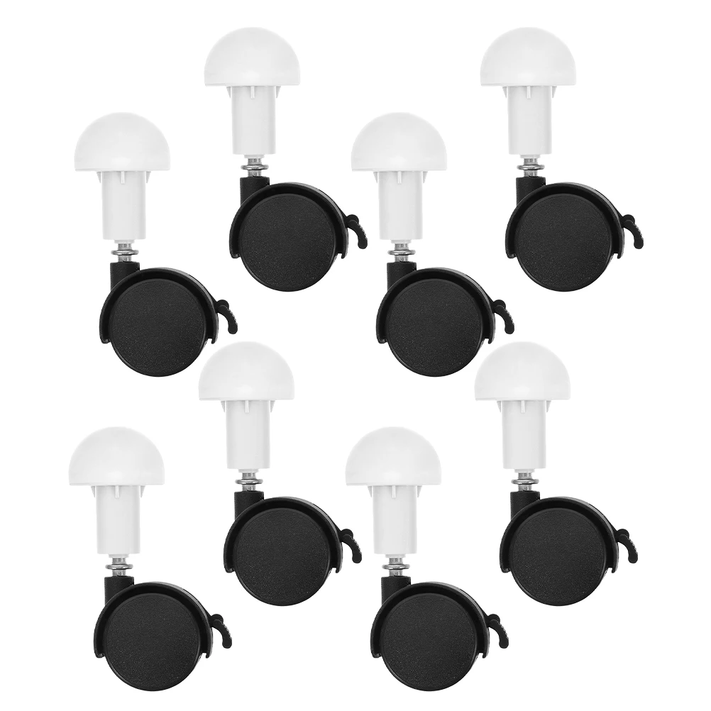 

8 Pcs Pet Cage Caster Wheels Quiet Replacement Furniture Rollers Strong Load Safety Crate Cat Casters Hardware