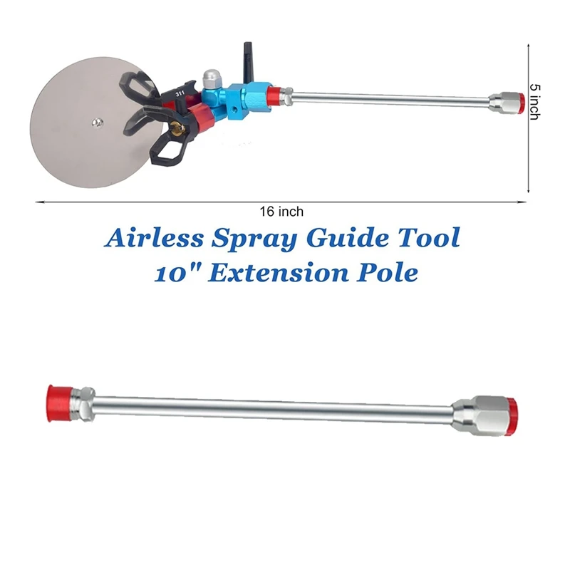 WFF Airless Sprays Guide Tool Kit With 311 315 Tips And 10In Airless Extension Pole,Sprays Guide Accessory Tool For Airless