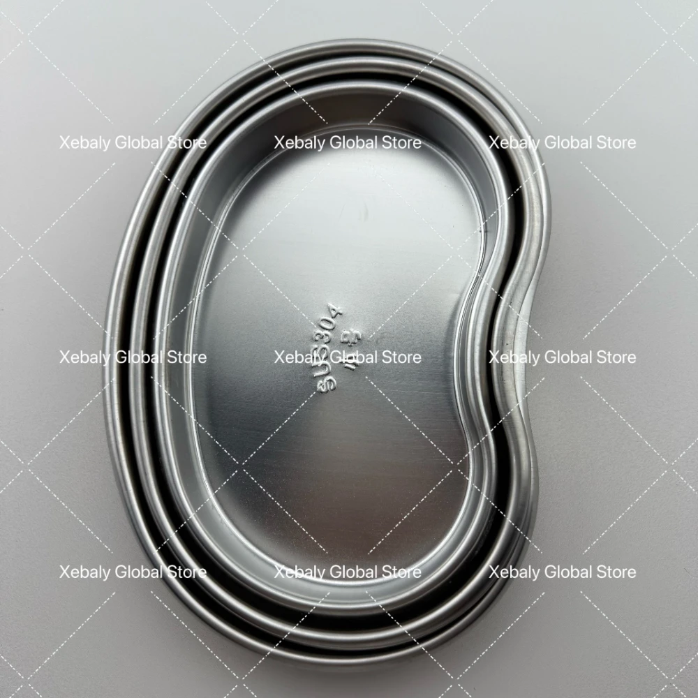 

6 шт. стоматологический изогнутый лоток из нержавеющей стали 304, хирургическая чаша для почек, стоматологический лабораторный инструмент, стоматологические инструменты S/M/L