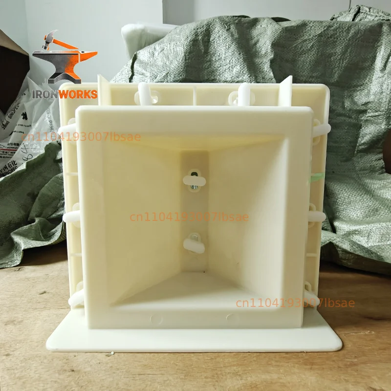 Plastic Concrete Doors And Windows Garden House  40 * 10 * 10Cm Cement Plastic Double-Sided Hollow Brick Mold Abs