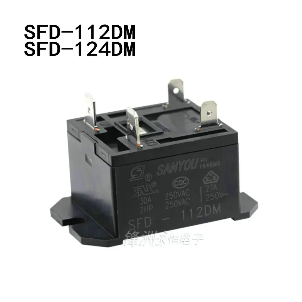 Relay SFD-112DM SFD-124DM 4-pin 30A 250VAC replaces HF37F-012-024-1H
