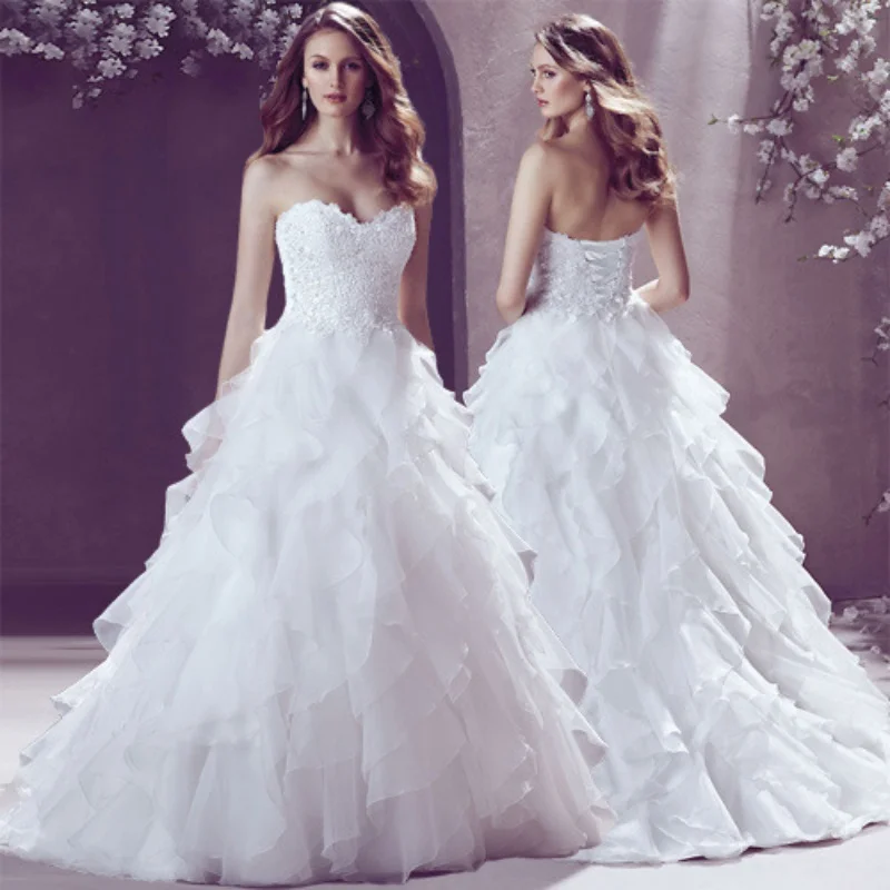 

New Arrival Customized Wedding Dress 2025 Elegant Wedding Gowns With Sweep Train Vestido De Novia