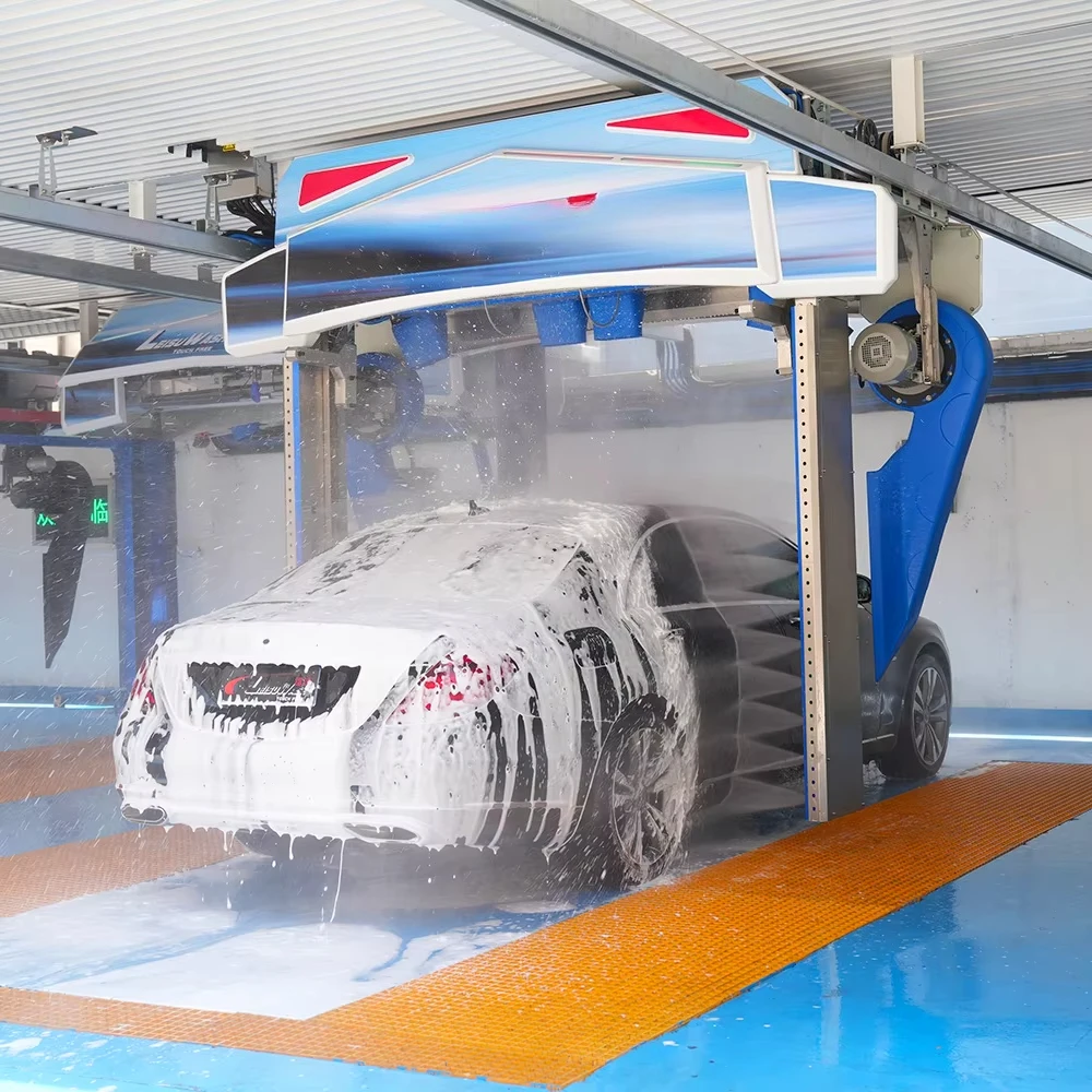 Customized Car Wash Touchless 6 Blowers Drying System Stainless Steel Contour-Following Car Washing Machine High Pressure