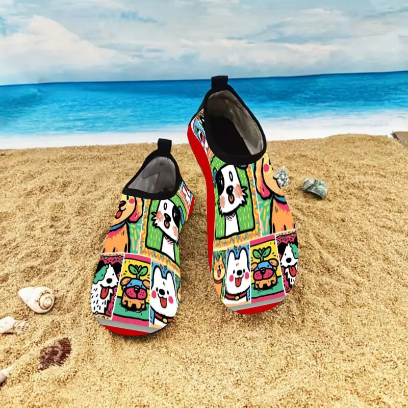 Beach shoes men's adult beach shoes non-slip soft soles spring and summer diving snorkeling creek shoes barefoot quick-drying shoes