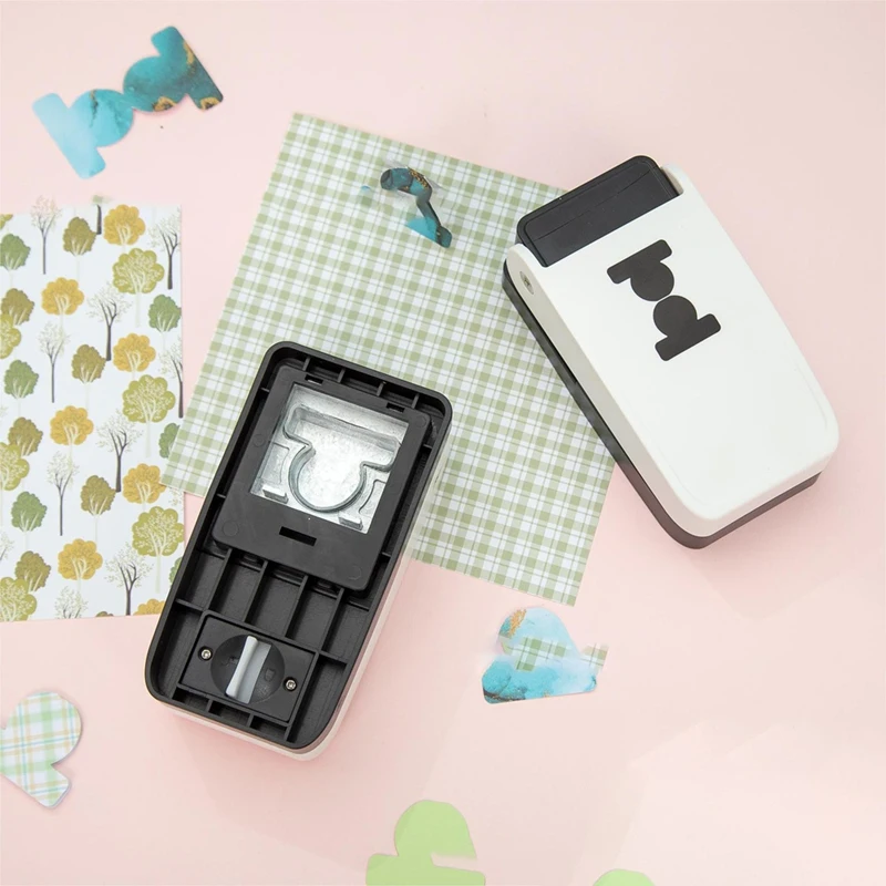 T04C-Ronde Tab Punch Handheld Folder Punch Losbladige Separator Label Punch Craft Paper Punch Cutter Puncher