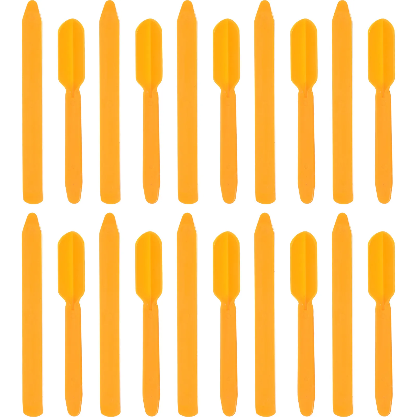 

20 наборов профессиональных скребков для удаления клея и силикона, желтые, для кухни и ванной комнаты