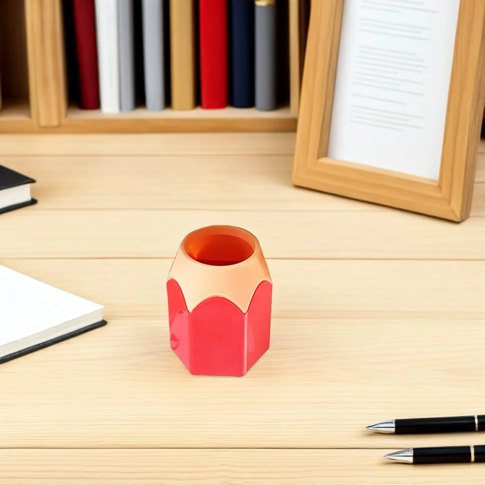 10Pcs Stable Bottom Desktop Pen Holder Makeup Brush Holder Pencil Dispenser for Classroom Student Desk Office Organizer