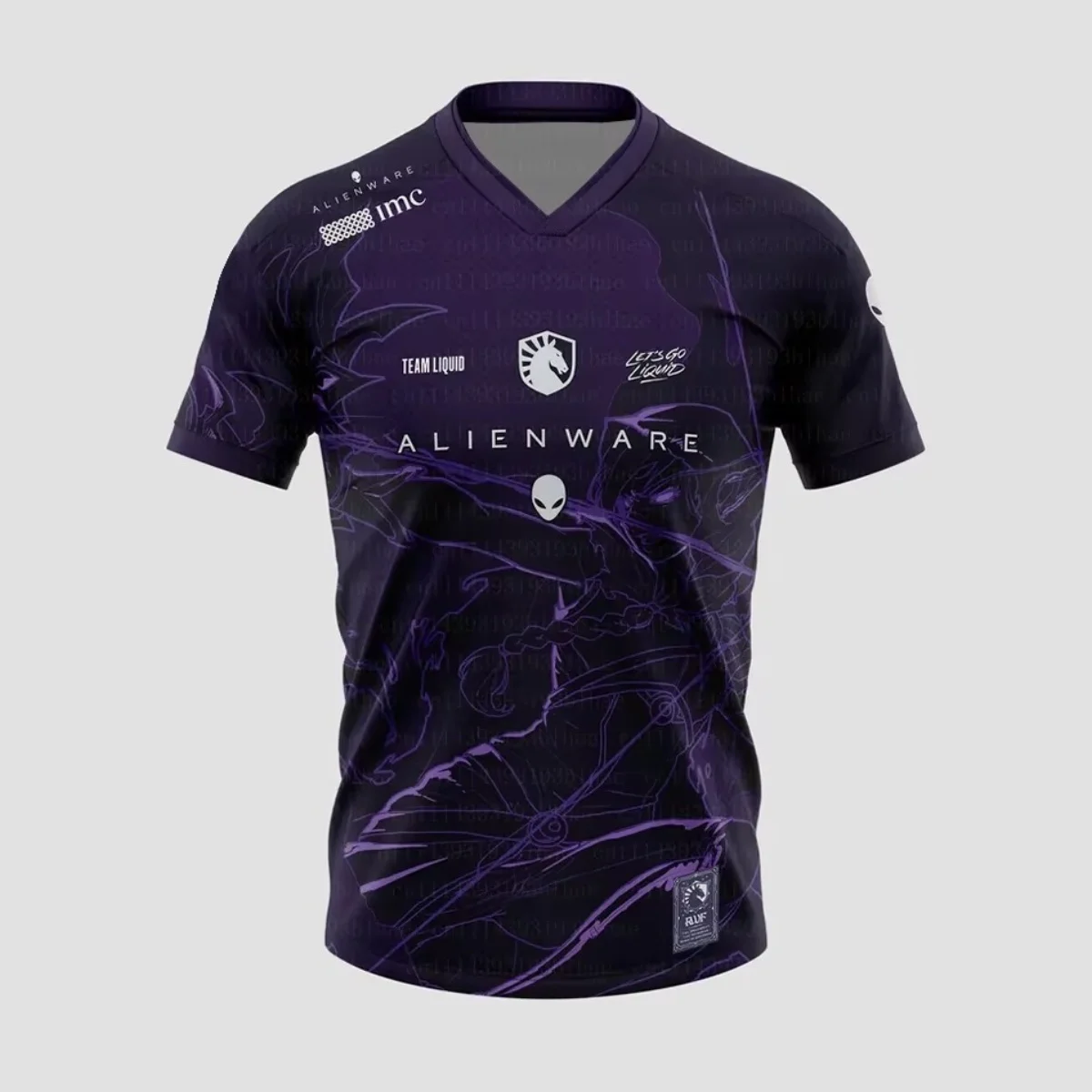 Team Liquid RWF Midnight 2026 Series Sports Fashion 3D Printed Men's T-Shirt, featuring the New Jersey slogan 'LET'S GO LIQUID'