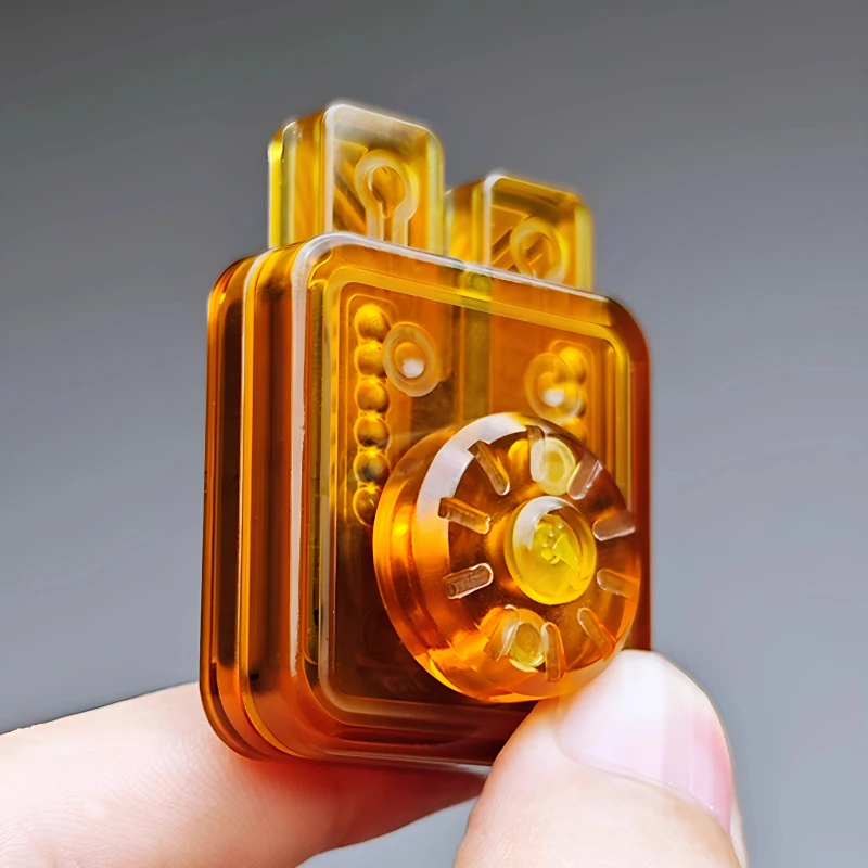 Mechaniczny przycisk suwakowy magnetyczny kliker do kart wciskanych płytka do wciskania monet EDC zabawka sensoryczna antystresowa redukująca stres i lęk