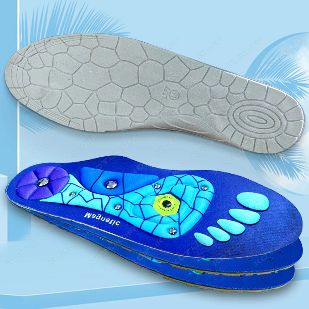 للجنسين النعال المغناطيسية تدليك القدم العلاج بالابر إيفا منصات العظام قوس دعم صحة القدم KOTLIKOFF
