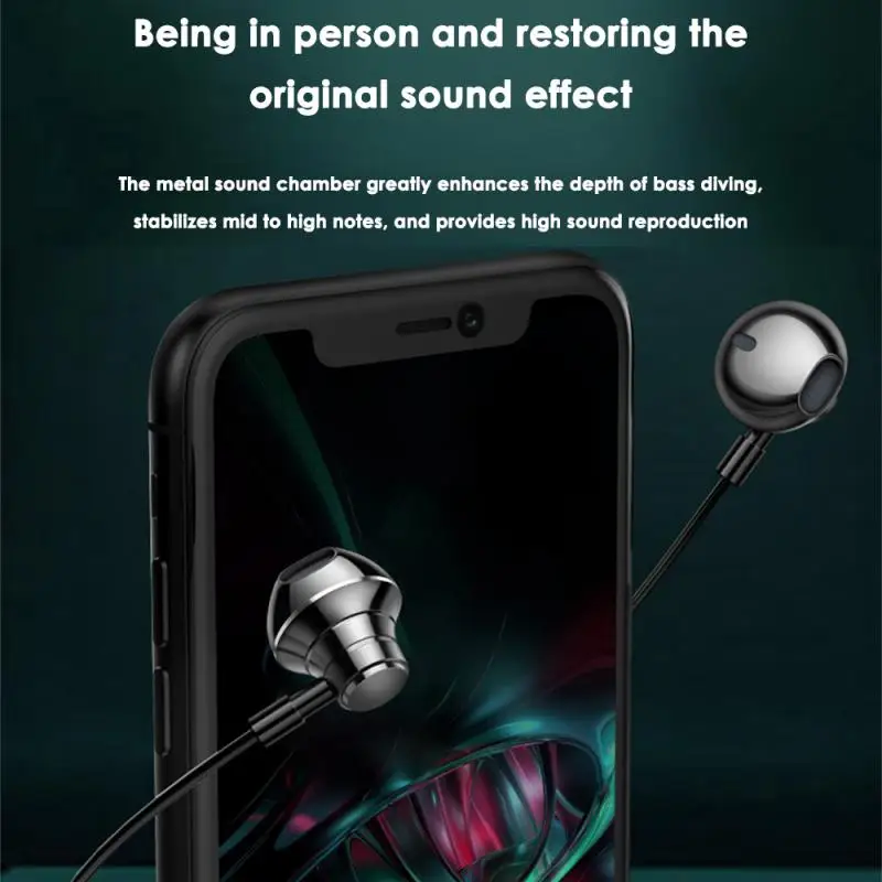 Auricolare di tipo C con controllo del volume del microfono