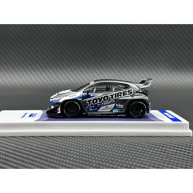 In Stock 1:64 TW Pandem GR Yaris TOYO Diecast Car Model Collection Miniature Toy Tarmac Works