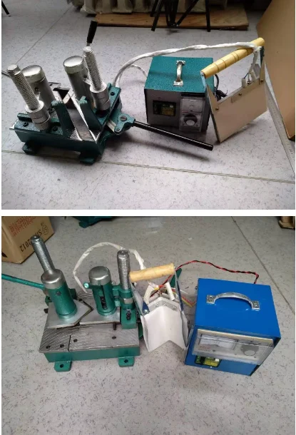 Manual Welding Machine Plastic Steel Doors Windows Atrium Frame Screen Fillet  Smal Temperature Control  Plate