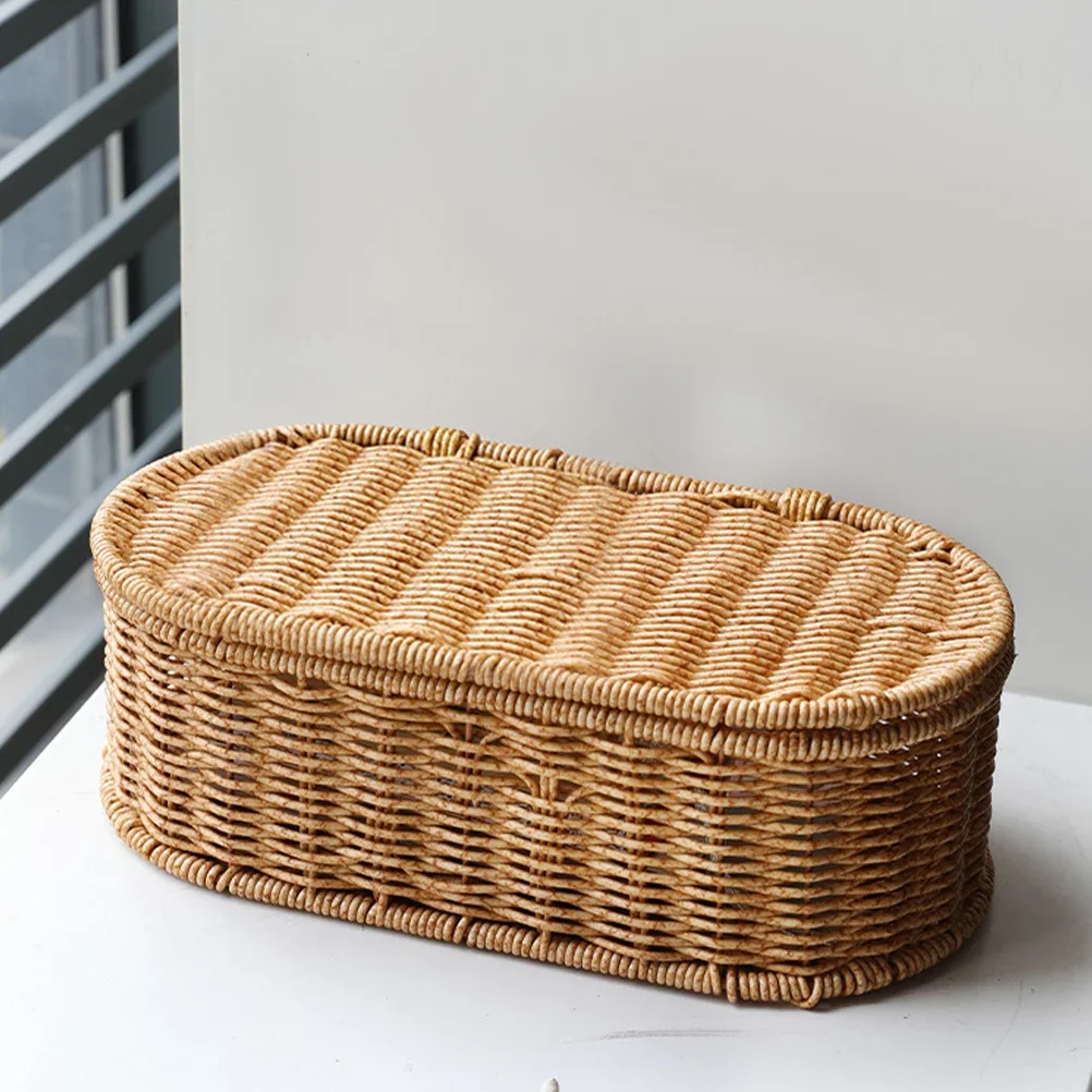 Rattan Utensil Organizer Silverware Tray Rustic Plastic Cutlery Holder Flatware Containers Kitchen Drawer Storage Box