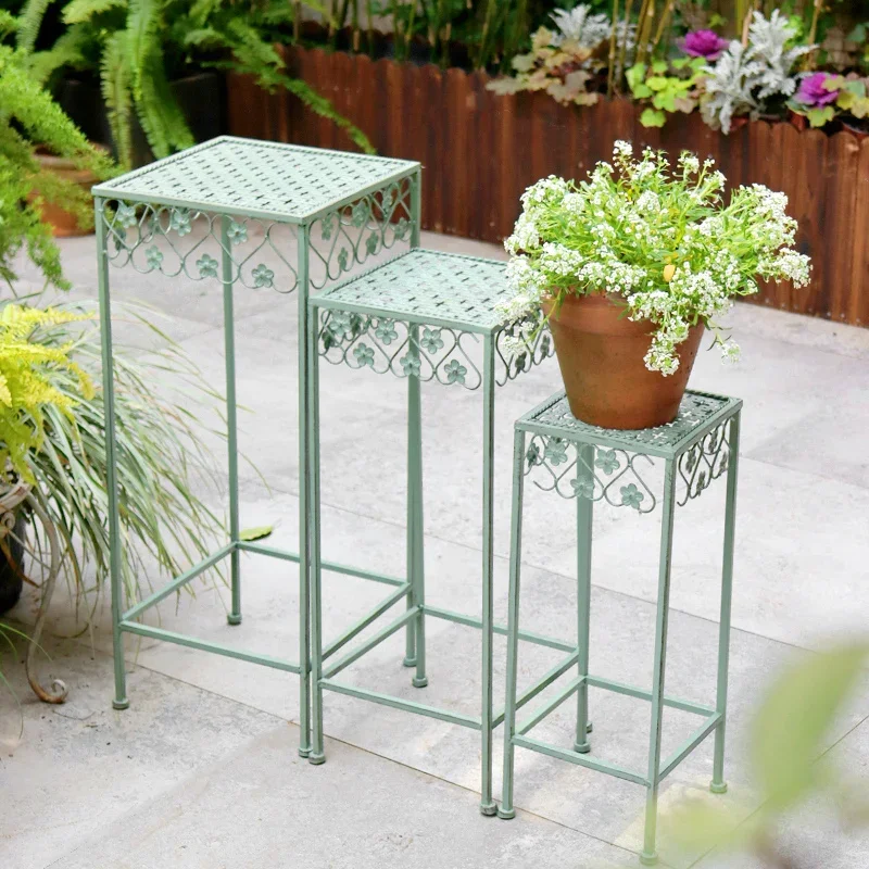 Balcony Floor-Standing Garden Layout Indoor Green Dill Flowerpot Decoration Shelf Storage Rack