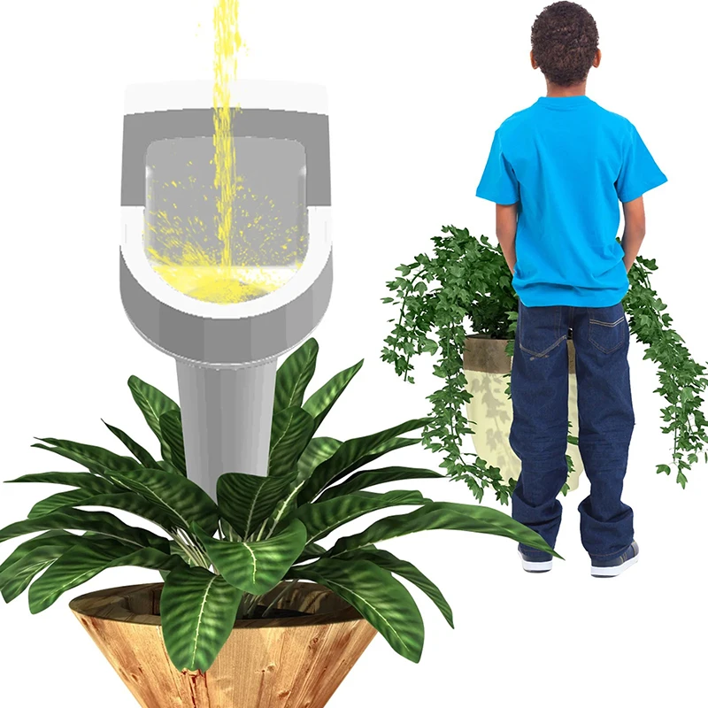 Portable Plastic Urinal Watering Device Urinal Odd-shaped Plant Watering Buffer Device Outdoor Travel Camping Urinal White