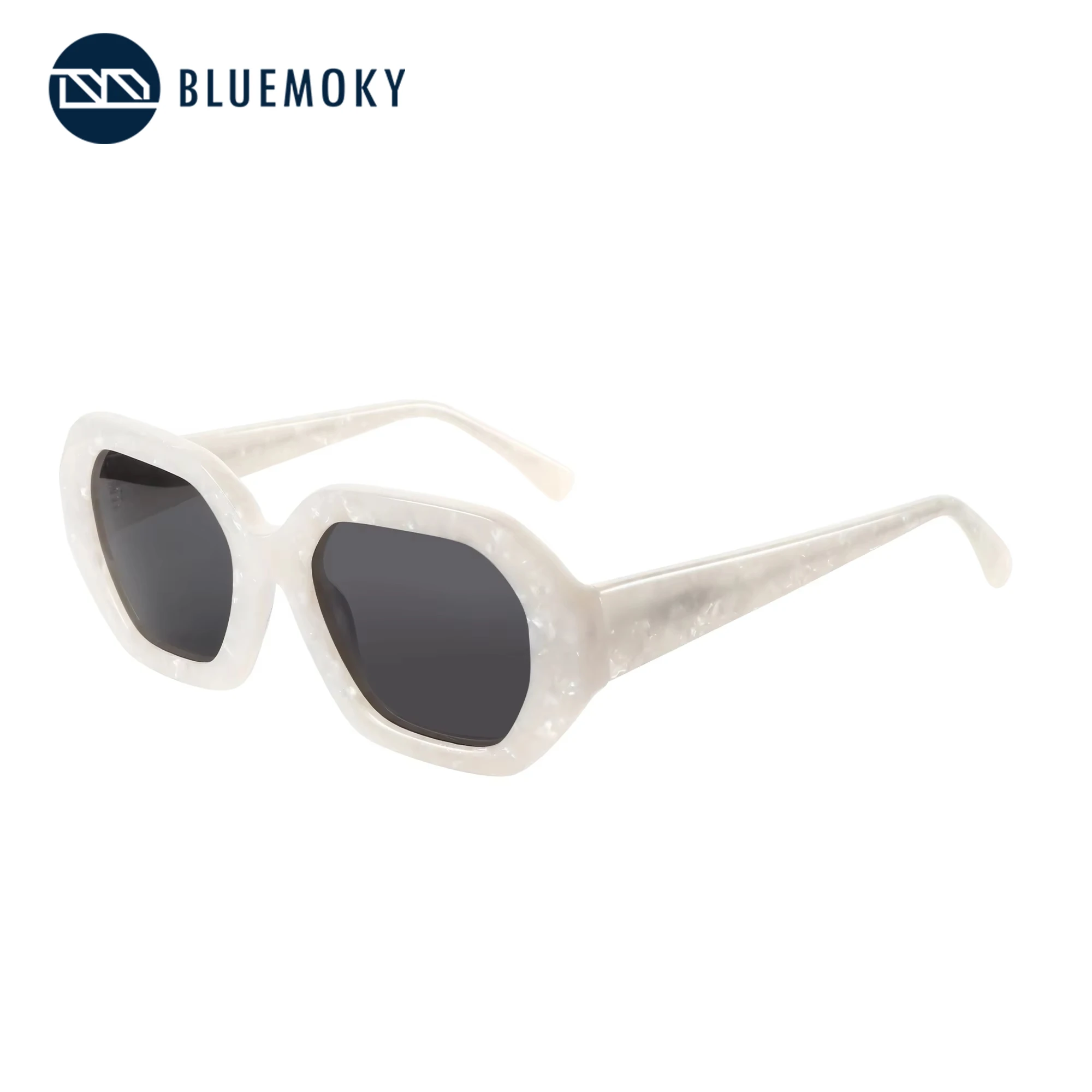 

BLUEMOKY Butterfly Acetate Polarized Sunglasses Thick Frame UV400 Protection Trendy Sun Glasses for Women Gift Outdoor Shades