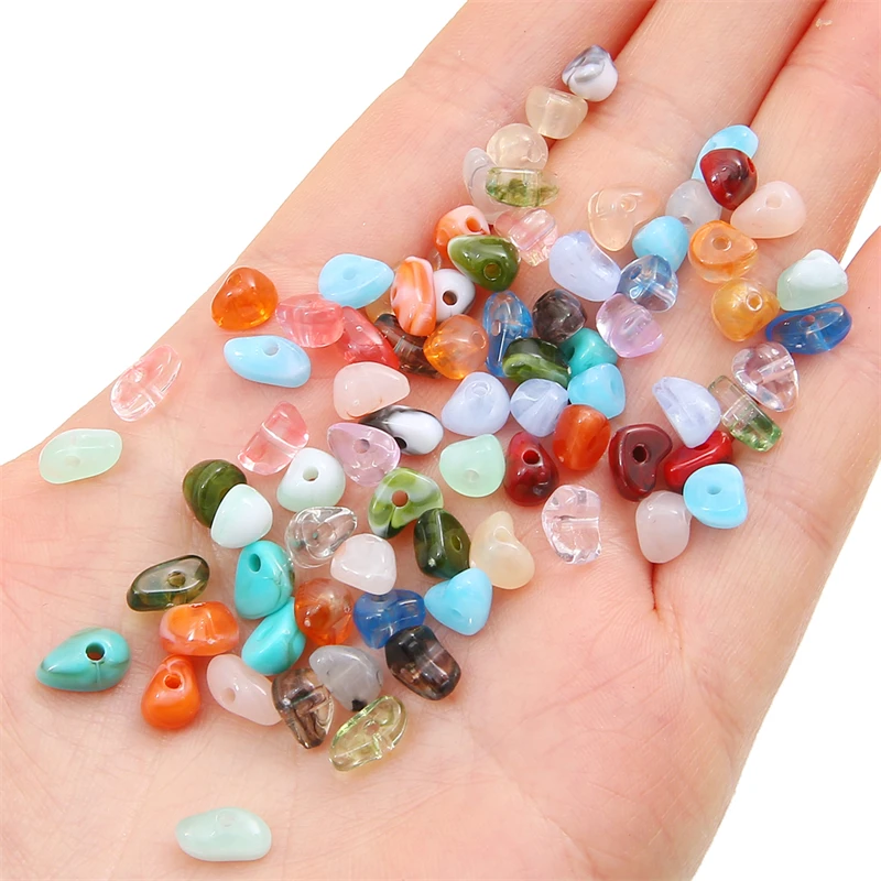 80pcs Natural Gem Irregular Quartzs Chip Stone Beads For Jewelry Making 5-8mm Freeform Beads DIY Bracelet Necklace