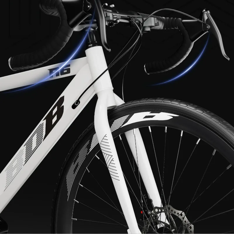 Ultra Lightweight Road Bike Gear Carbon Style Man Lightweight 700C Narrow Tire Disc Brake Sport Bike Shifter Race Bicycle