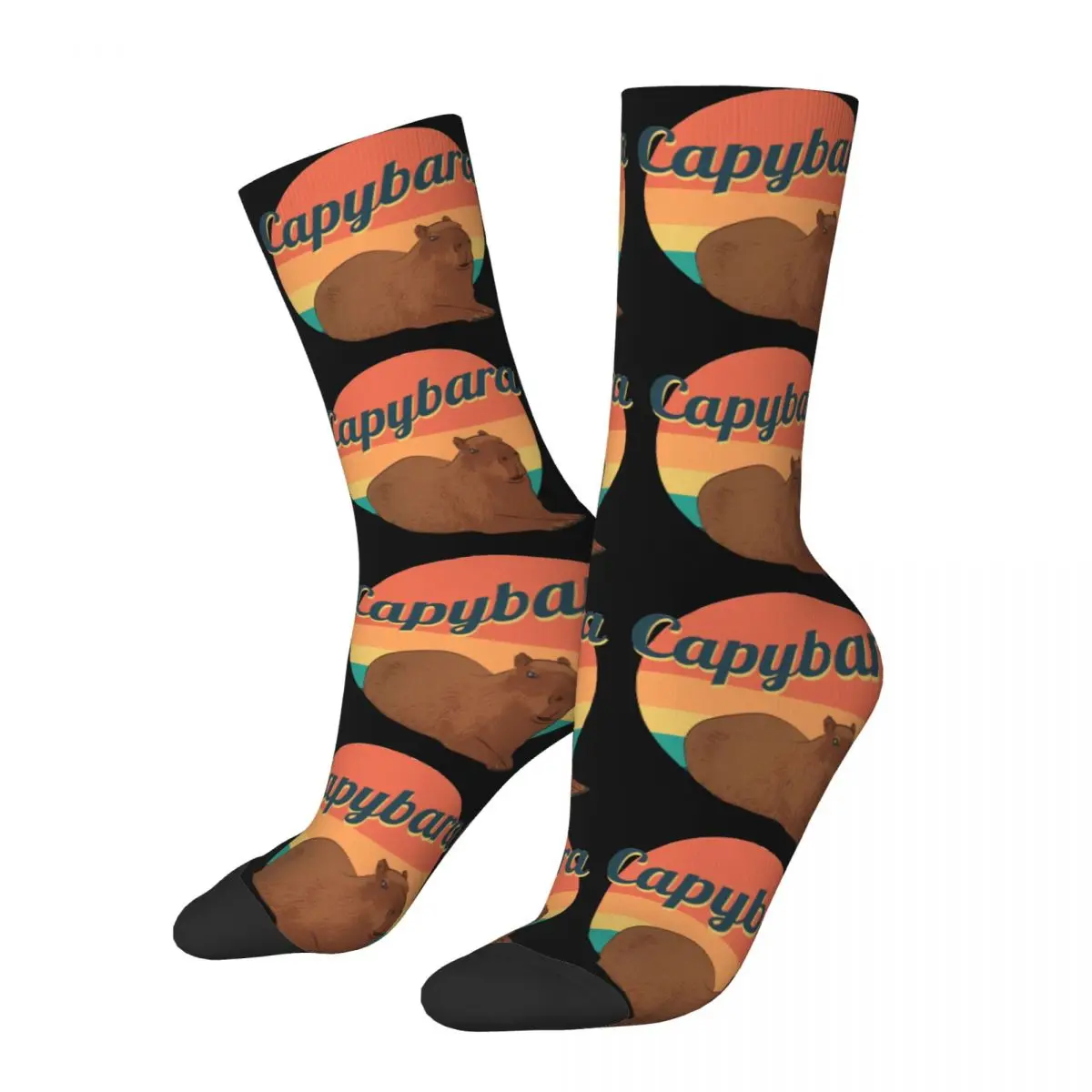 

Lovely Capybara Theme Crew Socks Stuff for Female Cozy Dress Socks