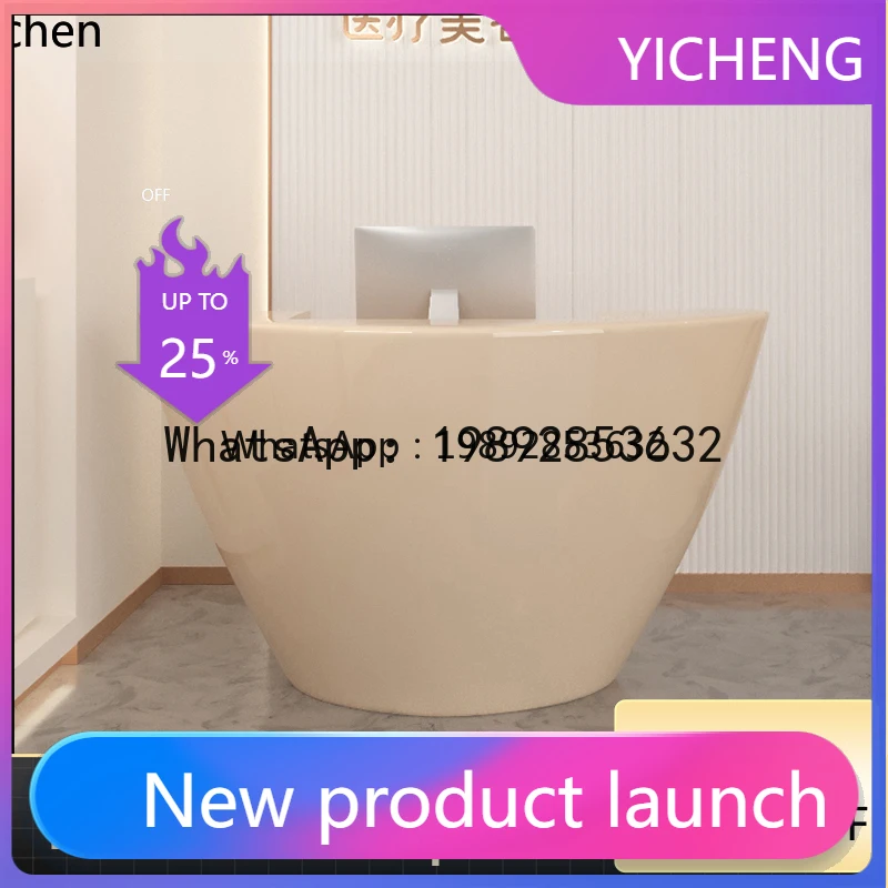 

X6 beauty salon checkout page simple modern hotel health shop special-shaped company reception desk