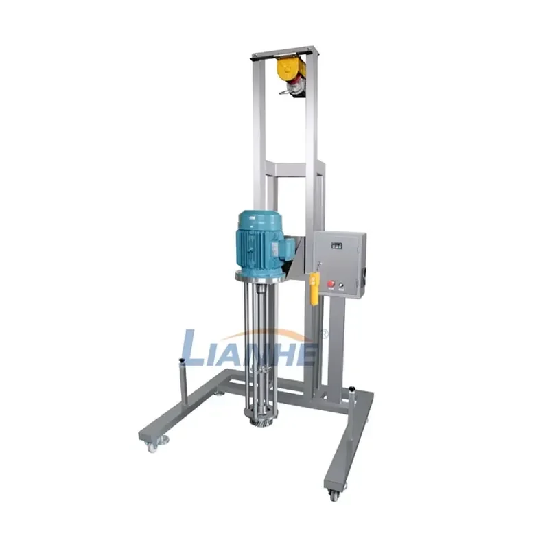 High Quality Pneumatic Oil Homogenizer Mobile Lifting Cream Lotion Homogenizer