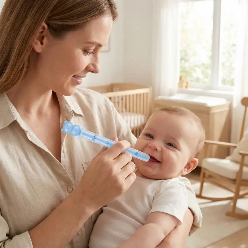 

Newborn Dispenser Feeder with Precise Scale BPA Free Anti Choking Dropper for Easy Milk Feeding